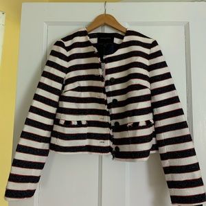 Banana republic striped blazer